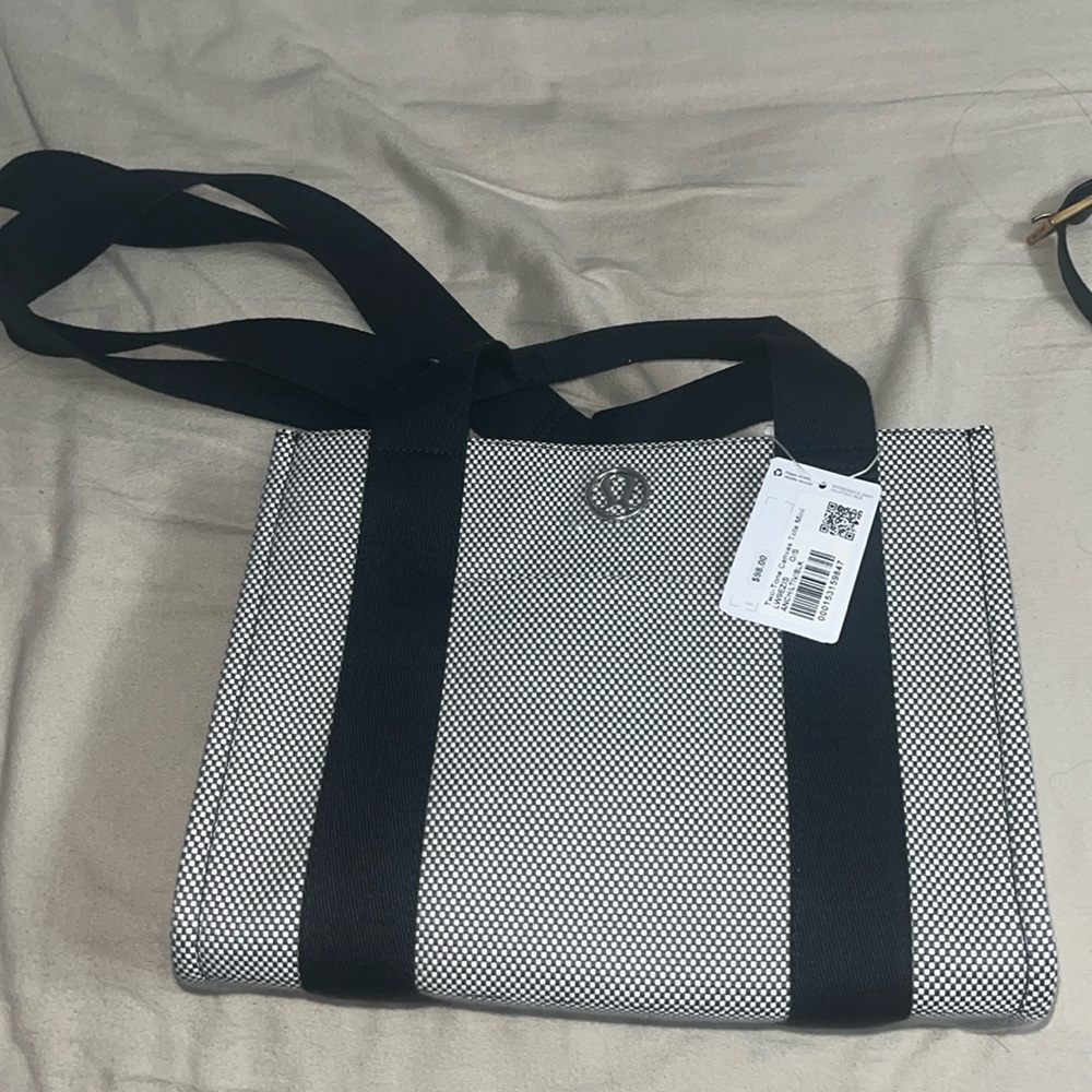 Lululemon two-tone canvas tote mini